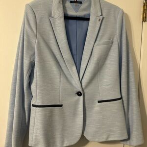 Tommy Hilfiger light Blue tweed Blazer with dark blue Accents
